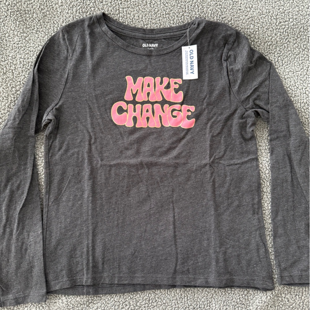Old Navy Girls Long Sleeve T-shirt, NWT 
Cotton
XL (14-16)